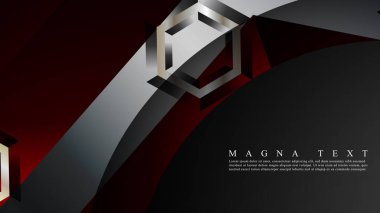 Altıgen çakışan desenli soyut vektör arka planı. Herhangi bir arka plan için vektör çizimi. renk kırmızı. arka plan tasarımınız için uygun