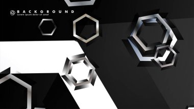 gradyan altıgen şekilli soyut vektör arka planı. arka plan her şey için uygundur. eps 10