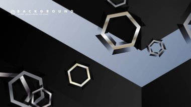 gradyan altıgen şekilli soyut vektör arka planı. arka plan her şey için uygundur. eps 10