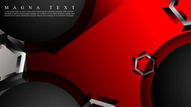 Altıgen çakışan desenli soyut vektör arka planı. Herhangi bir arka plan için vektör çizimi. renk kırmızı. arka plan tasarımınız için uygun