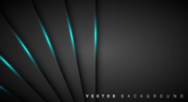 Mavi ışık çizgi gölge koyu gri lüks arka plan