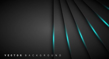 Mavi ışık çizgi gölge koyu gri lüks arka plan