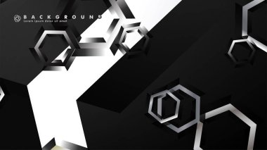 gradyan altıgen şekilli soyut vektör arka planı. arka plan her şey için uygundur. eps 10