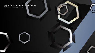 gradyan altıgen şekilli soyut vektör arka planı. arka plan her şey için uygundur. eps 10