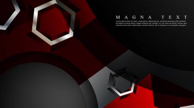 Altıgen çakışan desenli soyut vektör arka planı. Herhangi bir arka plan için vektör çizimi. renk kırmızı. arka plan tasarımınız için uygun