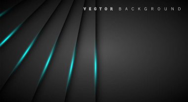 Mavi ışık çizgi gölge koyu gri lüks arka plan