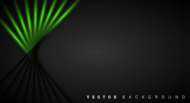 Yeşil ışık çizgi gölge koyu gri lüks arka plan
