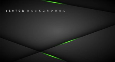 Yeşil ışık çizgi gölge koyu gri lüks arka plan