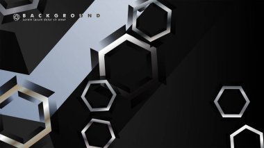 gradyan altıgen şekilli soyut vektör arka planı. arka plan her şey için uygundur. eps 10