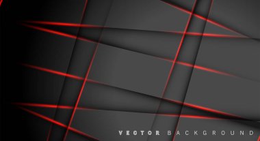 Kırmızı ışık çizgi gölge koyu gri lüks arka plan