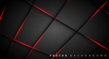 Kırmızı ışık çizgi gölge koyu gri lüks arka plan