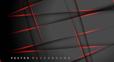 Kırmızı ışık çizgi gölge koyu gri lüks arka plan