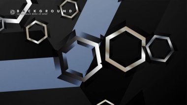 gradyan altıgen şekilli soyut vektör arka planı. arka plan her şey için uygundur. eps 10