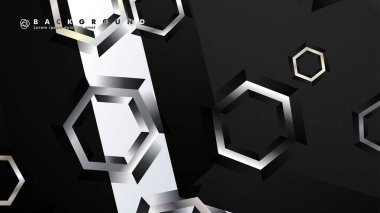 gradyan altıgen şekilli soyut vektör arka planı. arka plan her şey için uygundur. eps 10