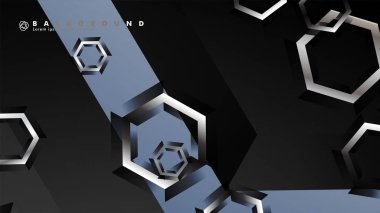 gradyan altıgen şekilli soyut vektör arka planı. arka plan her şey için uygundur. eps 10