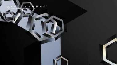 gradyan altıgen şekilli soyut vektör arka planı. arka plan her şey için uygundur. eps 10