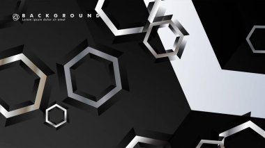 gradyan altıgen şekilli soyut vektör arka planı. arka plan her şey için uygundur. eps 10