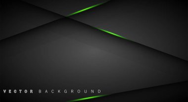 Yeşil ışık çizgi gölge koyu gri lüks arka plan