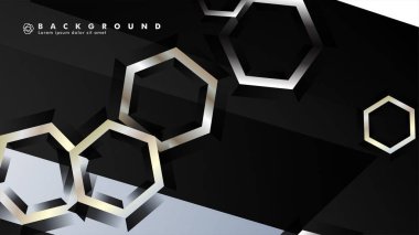 gradyan altıgen şekilli soyut vektör arka planı. arka plan her şey için uygundur. eps 10