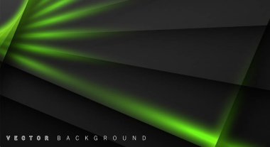 Yeşil ışık çizgi gölge koyu gri lüks arka plan