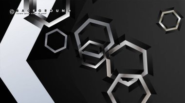 gradyan altıgen şekilli soyut vektör arka planı. arka plan her şey için uygundur. eps 10