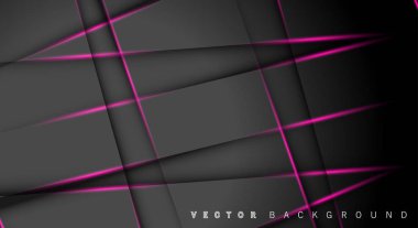 Pembe ışık çizgi gölge koyu gri lüks arka plan