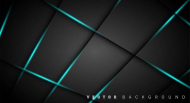 Mavi ışık çizgi gölge koyu gri lüks arka plan