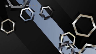 gradyan altıgen şekilli soyut vektör arka planı. arka plan her şey için uygundur. eps 10