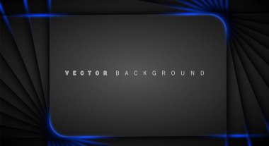 Mavi ışık çizgi gölge koyu gri lüks arka plan