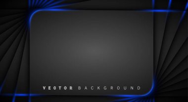 Mavi ışık çizgi gölge koyu gri lüks arka plan