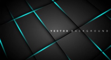 Mavi ışık çizgi gölge koyu gri lüks arka plan