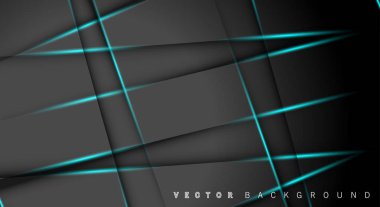 Mavi ışık çizgi gölge koyu gri lüks arka plan