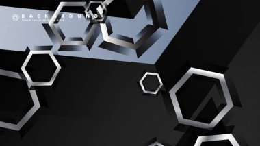 gradyan altıgen şekilli soyut vektör arka planı. arka plan her şey için uygundur. eps 10