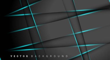 Mavi ışık çizgi gölge koyu gri lüks arka plan