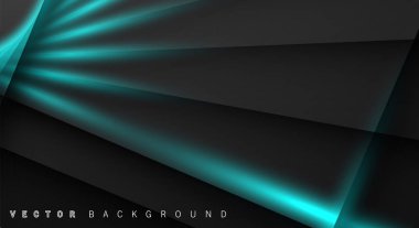 Mavi ışık çizgi gölge koyu gri lüks arka plan