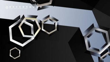 gradyan altıgen şekilli soyut vektör arka planı. arka plan her şey için uygundur. eps 10