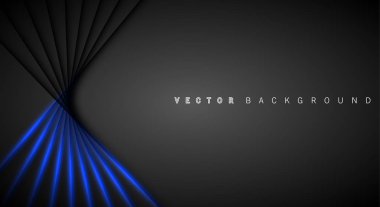 Mavi ışık çizgi gölge koyu gri lüks arka plan