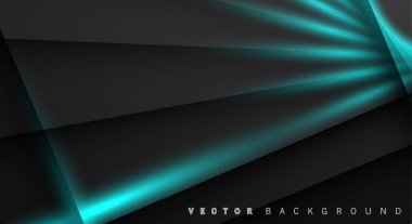 Mavi ışık çizgi gölge koyu gri lüks arka plan