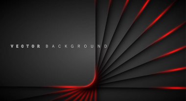 Kırmızı ışık çizgi gölge koyu gri lüks arka plan