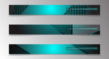 Reklam ve benzeri için uygun açık mavi arka planlar ile Vektör afiş. teknoloji tasarımı. eps 10