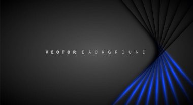 Mavi ışık çizgi gölge koyu gri lüks arka plan
