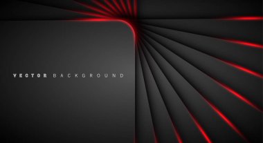 Kırmızı ışık çizgi gölge koyu gri lüks arka plan