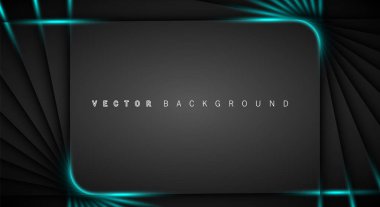 Mavi ışık çizgi gölge koyu gri lüks arka plan