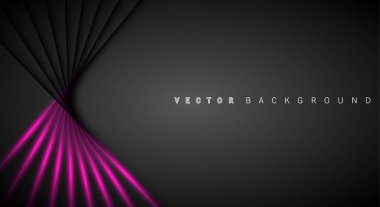 Pembe ışık çizgi gölge koyu gri lüks arka plan