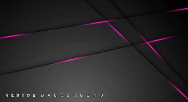 粉红色灯线阴影深灰色豪华背景 — 图库矢量图片
