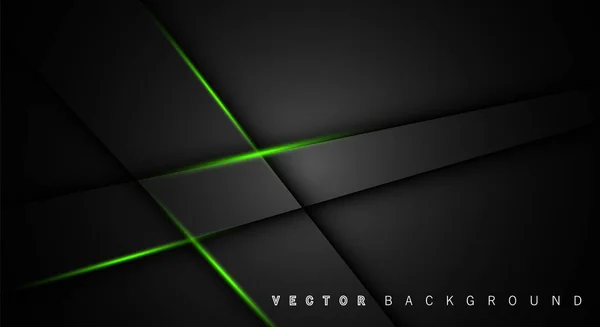 Zelený světelný stín s tmavým šedým pozadím — Stockový vektor