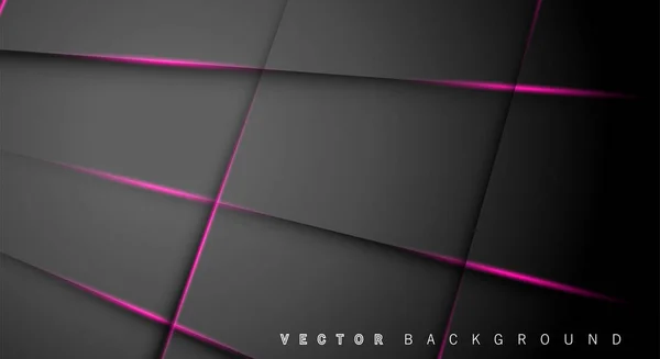Rosa Licht Linie Schatten dunkelgrau Luxus Hintergrund — Stockvektor
