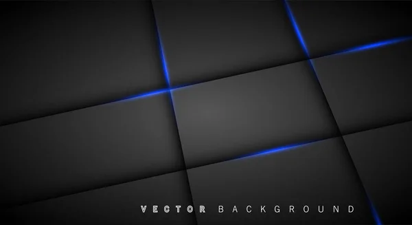 निळा प्रकाश ओळ सावली गडद राखाडी लक्झरी पार्श्वभूमी — स्टॉक व्हेक्टर