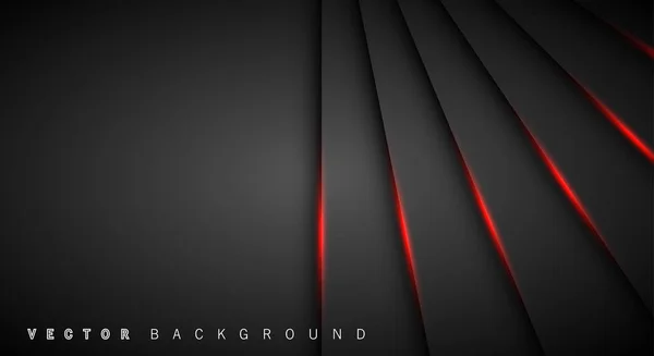 Красная линия затеняет темно-серый роскошный фон — стоковый вектор