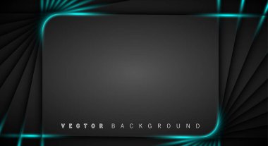 Mavi ışık çizgi gölge koyu gri lüks arka plan